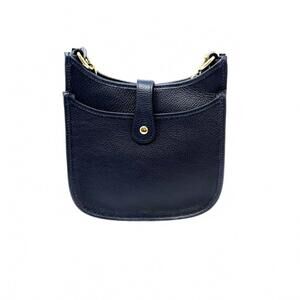 NEW GERMAN FUENTES women's medium leather crossbody bag in navy